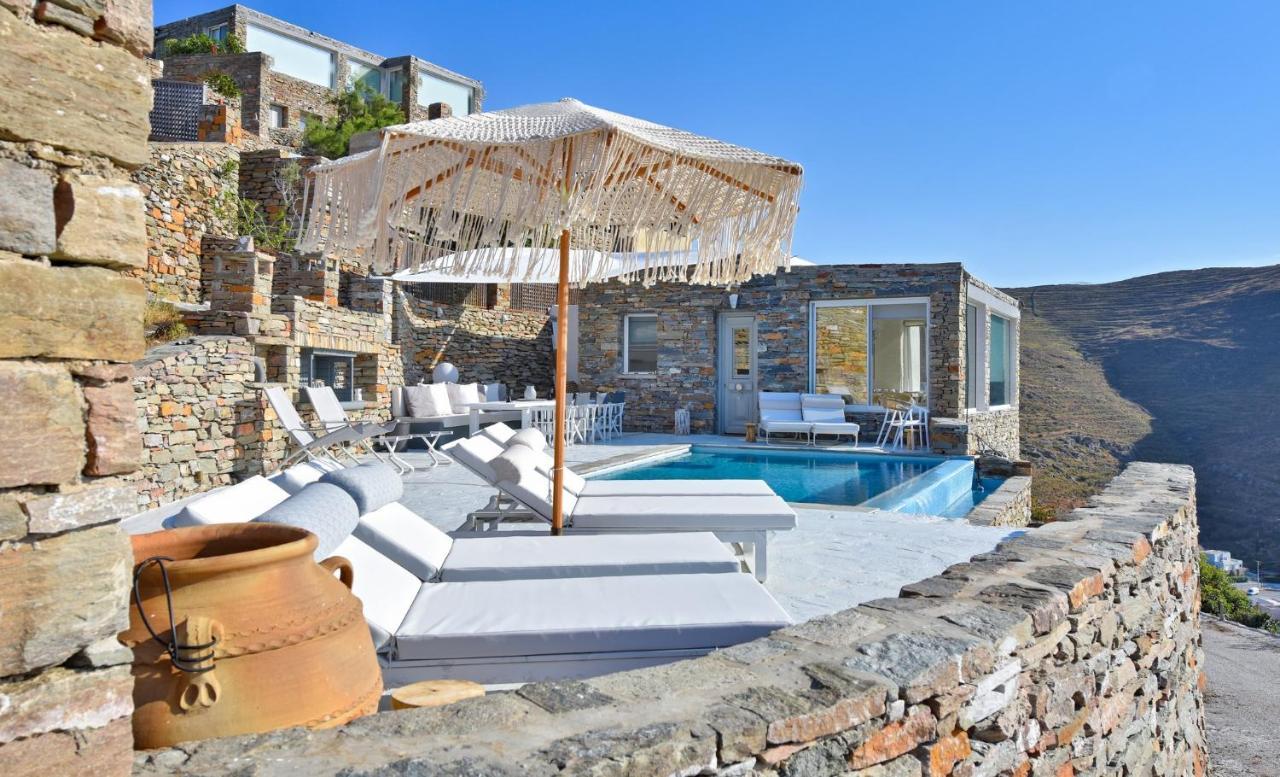 Luxurious Villa Lune With A Swimming Pool And A Fantastic Sea And Sunset View Ioulis Exterior foto